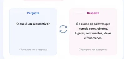 Flashcards de pergunta e resposta
